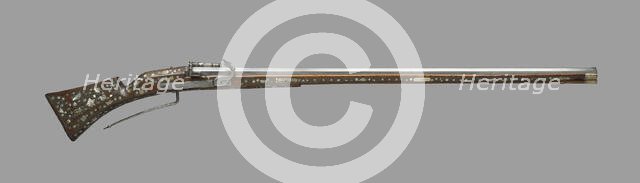 Matchlock Musket for Target Shooting for the Court of Christian II, Elector of Saxony, 1600/10. Creator: Unknown.