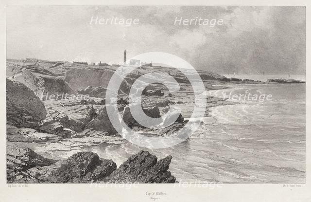 Cap St. Mathieu, 1846. Creator: Eugène Cicéri (French, 1813-1890).