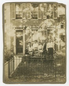 Photograph of Dr. William H. Conner and family outside their home, ca. 1910. Creator: Unknown.