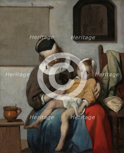 The Sick Child, c.1664-c.1666. Creator: Gabriel Metsu.