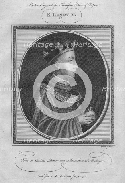King Henry V, 1785.  Artist: Anon.