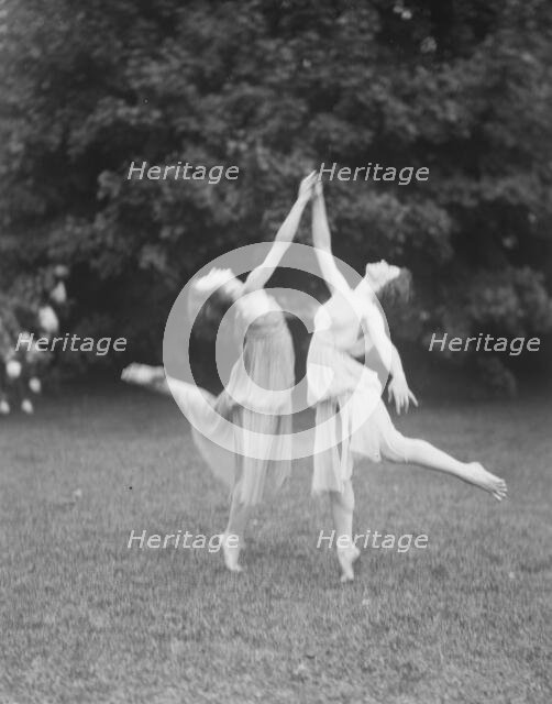 Unidentified dancers, possibly Elizabeth Duncan dancers, between 1911 and 1942. Creator: Arnold Genthe.
