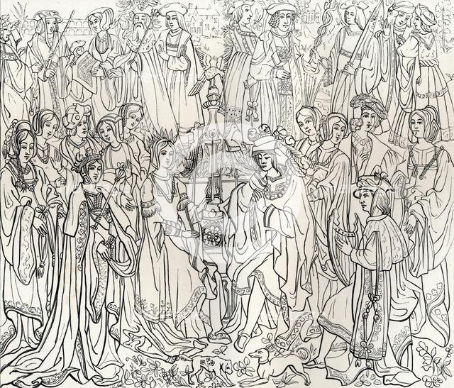 Marriage of King Louis XII of France and Mary Tudor, 16th century, (1849). Creator: Bisson & Cottard.