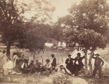 Camp of Captain Hoff, Rear View, Gettysburg, Pennsylvania, July 1865. Creator: William Morris Smith.