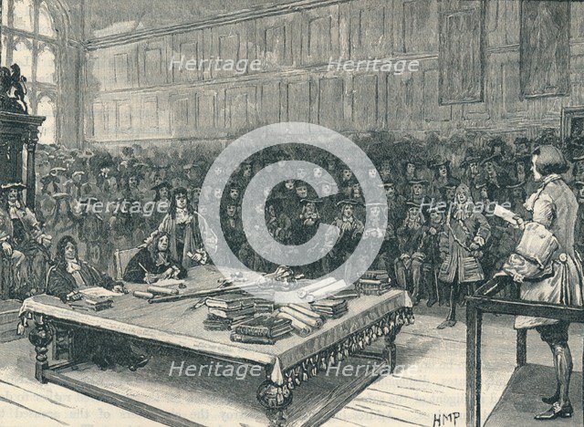 Captain Kidd before the Bar of the House of Commons, 1700 (1905). Artist: Unknown.