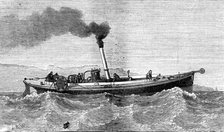 Steam-launch for the cable-ship Faraday, 1874. Creator: Unknown.