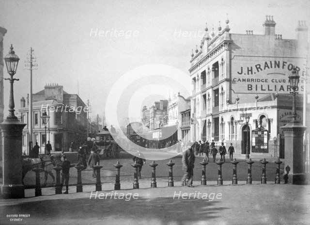 Oxford Street, Sydney, New South Wales, Australia, c1885. Artist: Unknown
