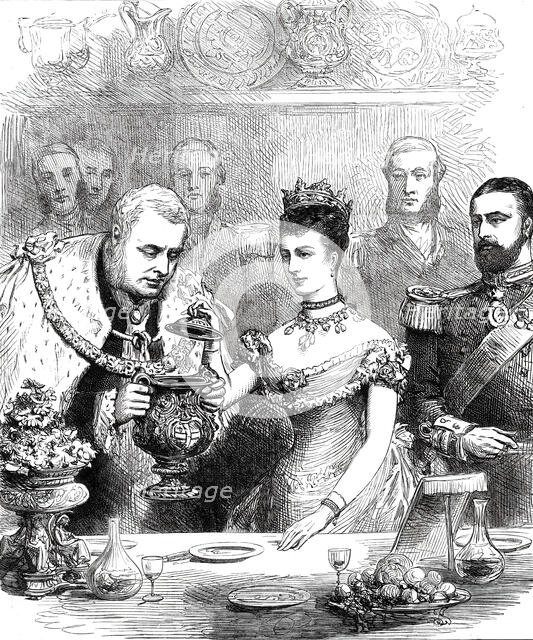 The Guildhall Banquet to the Prince and Princess of Wales: the Loving Cup, 1876. Creator: Unknown.