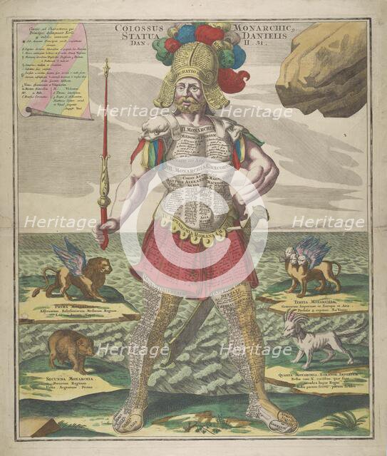 Colossus Monarchic. Statua Danielis, 1730. Creator: Seutter, Matthaeus (1678-1757).