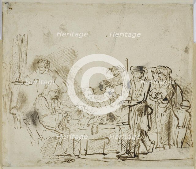 The Adoration of the Shepherds. Creator: Govaert Flinck.