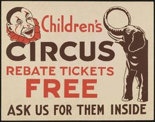 Circus, [193-]. Creator: Unknown.