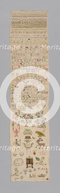 Sampler, Germany, 1787. Creator: Unknown.