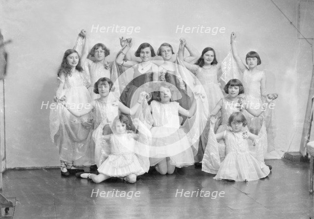 Girls in a stage show, c1935. Creator: Kirk & Sons of Cowes.