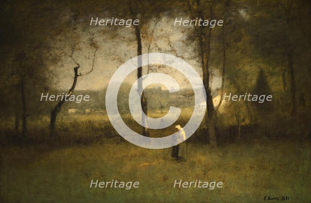 Wood Gatherers: An Autumn Afternoon, 1891. Creator: George Inness.