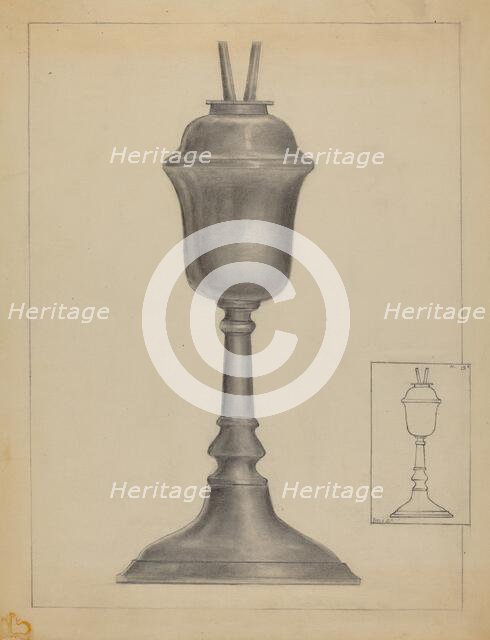 Lamp, c. 1936. Creator: George Nelson.