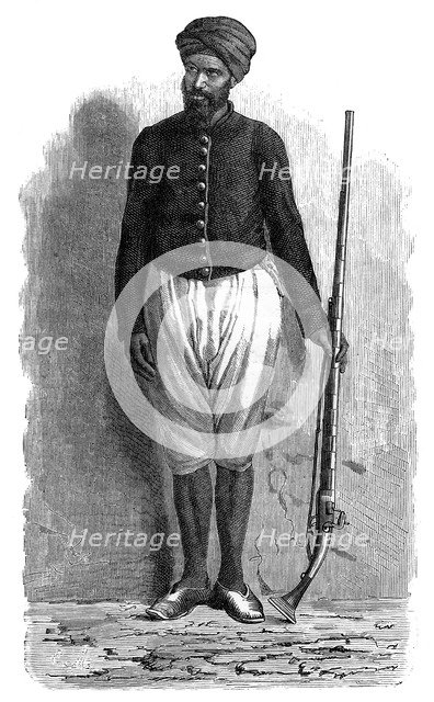 'An Arab soldier of Tunis', c1890. Artist: Unknown