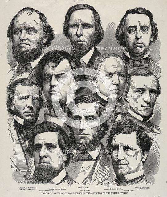 The Last Delegation from Georgia in the Congress of the United States . Creator: Winslow Homer (American, 1836-1910).