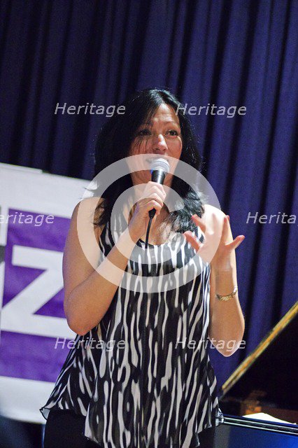 Amina Figarova, Watermill Jazz Club, Dorking, Surrey, 2015. Artist: Brian O'Connor.