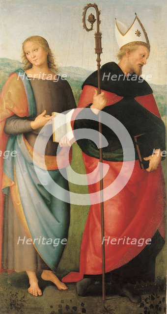 Saints John the Evangelist and Augustine, 1502-1512. Artist: Perugino (ca. 1450-1523)