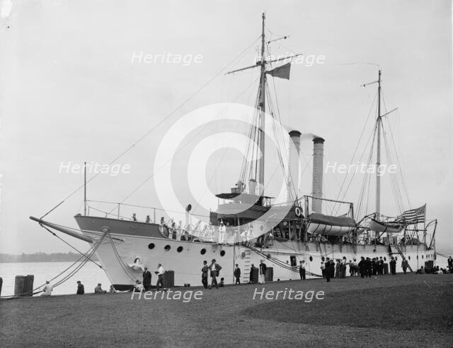 U.S.S. Dubuque, between 1900 and 1905. Creator: Unknown.