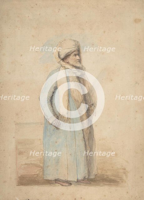 Bearded Man in Oriental Costume, ca. 1780. Creator: Ozias Humphry.