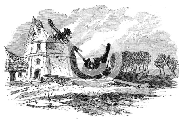 Illustrations of the War in Denmark: the Düppel Windmill in ruins, 1864. Creator: Unknown.