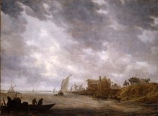 A River Scene, 1642. Creator: Jan van Goyen.