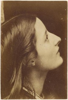 Portrait of a Woman in Profile, about 1860. Creator: Oscar Gustav Rejlander.