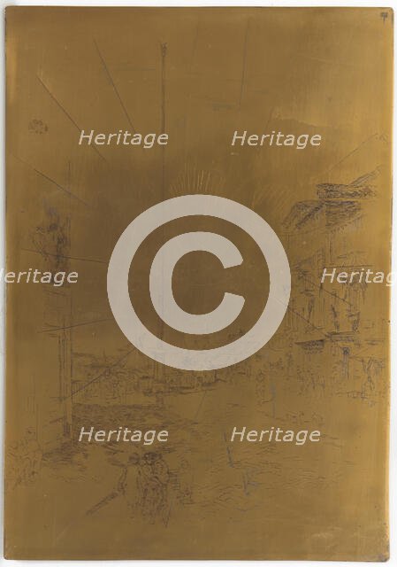 Cancelled Printing Plate for The Little Mast, 1879-1880. Creator: James Abbott McNeill Whistler.