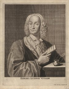 Antonio Vivaldi (1678-1741), 1725. Creator: La Cave, François Morellon de (active 18th century).