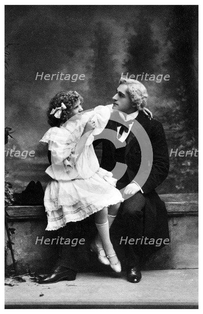 Fred D Daviss and Flossie Hale Daviss, actors, c1890-1919(?). Artist: Unknown