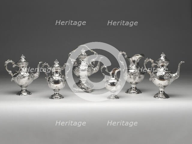 Tea and Coffee Service, 1840/51. Creator: Francis W. Cooper.
