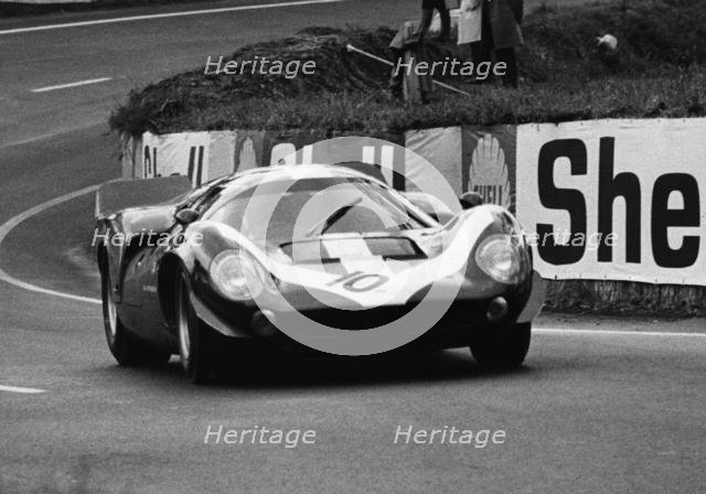 Lola T70, Aston during test day at Le Mans 1967. Creator: Unknown.