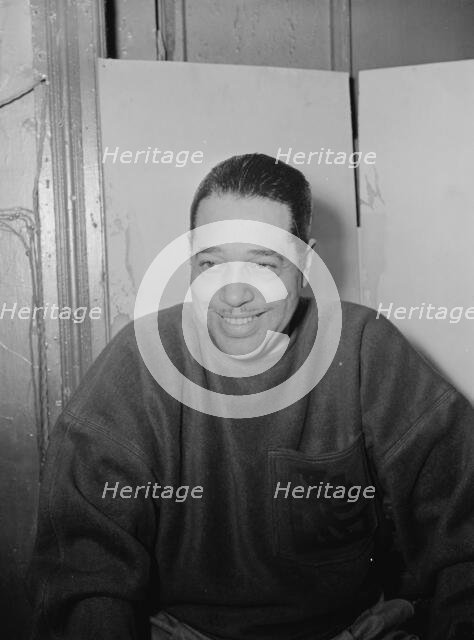 Portrait of Duke Ellington, Zanzibar, New York, N.Y., ca. July 1946. Creator: William Paul Gottlieb.