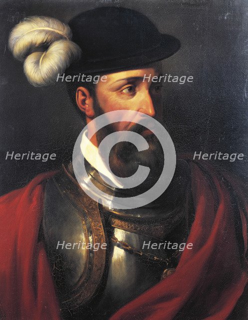 Portrait of Francisco Pizarro.