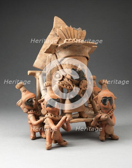 Figure Carried in a Litter, A.D. 600/950. Creator: Unknown.