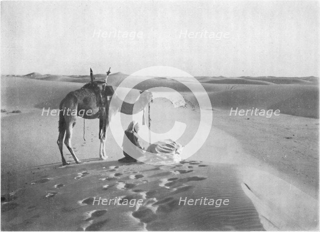 'The Sunset Prayer in the Desert', c1913. Artist: Charles JS Makin.