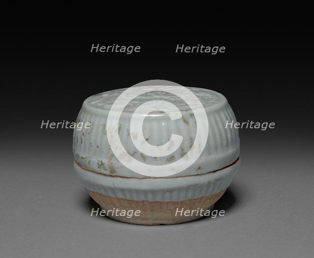 Circular Box: Qingbai Ware, 1200s-1300s. Creator: Unknown.