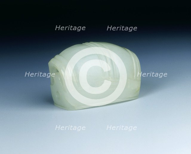 White jade chignon, Ming dynasty, China, 1368-1644. Artist: Unknown