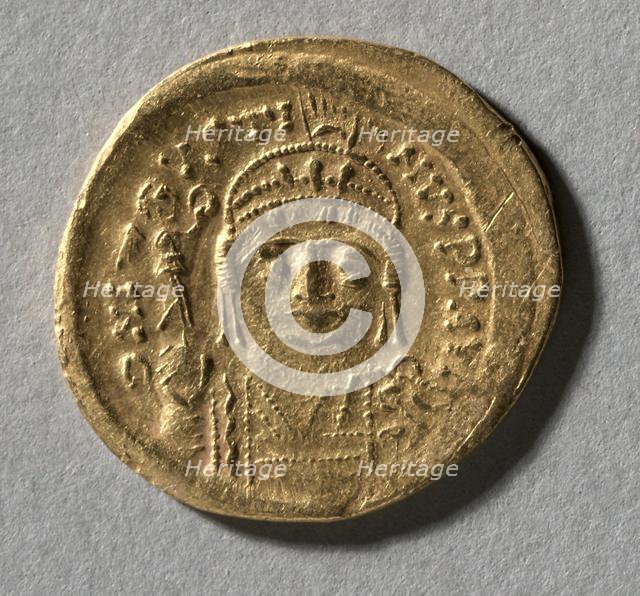Solidus of Justin II , 565-578. Creator: Unknown.