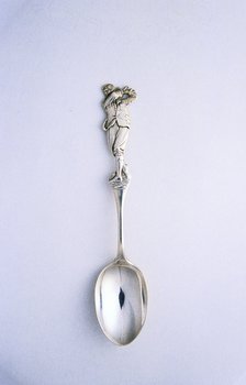 Silver spoon, hallmarked Birmingham, British, c1910-c1912. Artist: Unknown