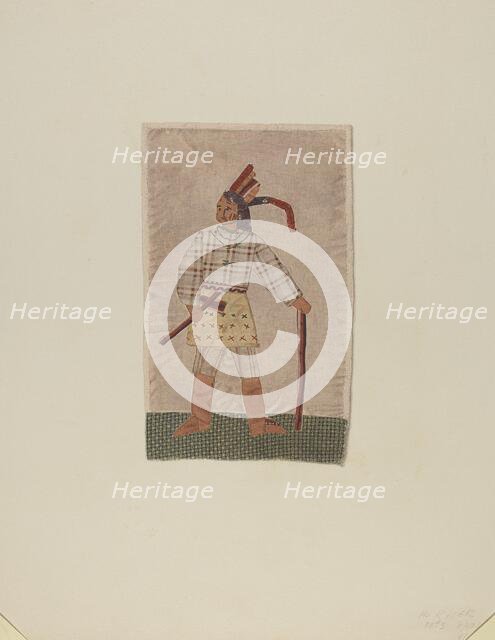 Pillow Top Insert, 1940. Creator: Albert Ryder.