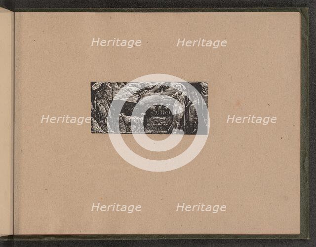 Thenot Remonstrates with Colinet, Lightfoot in Background, 1821. Creator: William Blake.