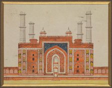 Sikandra, near Agra, Uttar Pradesh: gateway to the mausoleum..., (between 1820 and 1829?). Creator: Unknown.