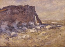 Cliff and Porte d'Aval by Stormy Weather, 1883. Creator: Monet, Claude (1840-1926).