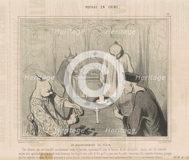 Un divertissement de pékin, 19th century. Creator: Honore Daumier.