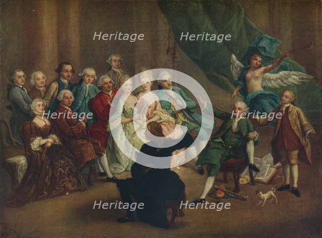 'David Garrick in the Green Room', 18th century. Artist: William Hogarth.