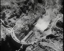 Aerial Shot of the Boulder Dam, 1936. Creator: British Pathe Ltd.