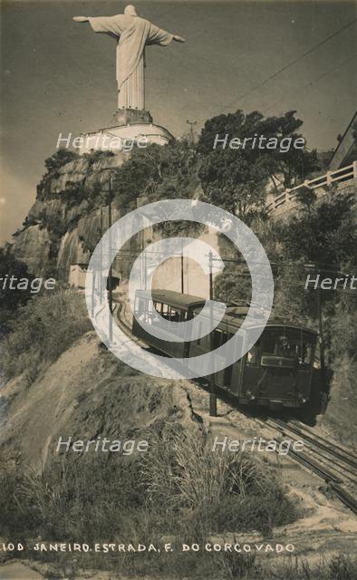 Corcovado Rack Railway, Rio de Janeiro, Brazil.  Creator: Unknown.