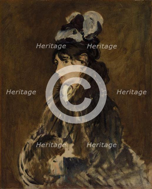 Berthe Morisot, c. 1869-73. Creator: Edouard Manet (French, 1832-1883).